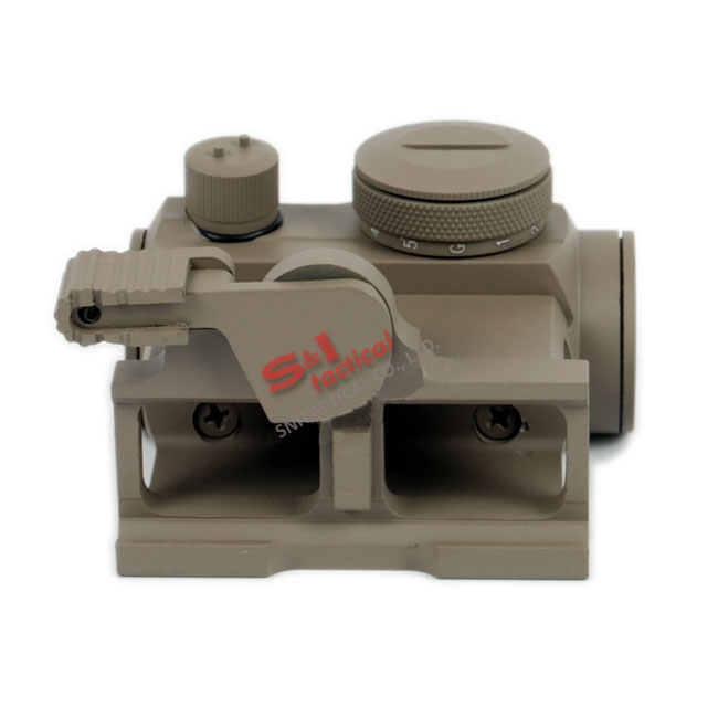 Micro T-1 Style 1x24 Red Dot Sight with 1"QD High Mount